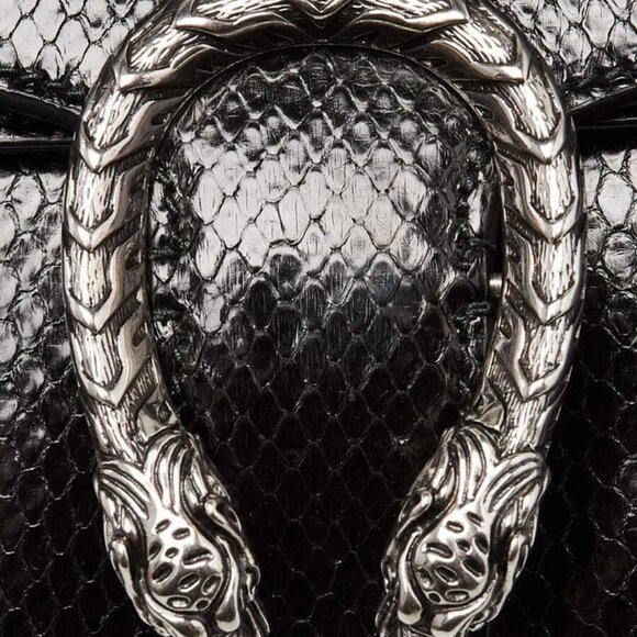 Gucci Black Snakeskin Small Dionysus Small Shoulder Bag - Picture 6 of 12